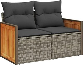 Sofa ogrodowa z czarnymi poduszkami Z2-S10