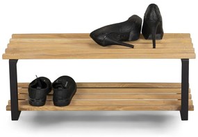 Czarny metalowy regał na buty Marco – Spinder Design