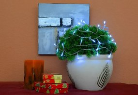 Świąteczny LED łańcuch - 10 m, 100 diod, zimna biel