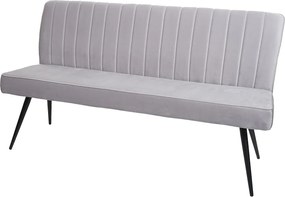 Ławka MCW-K16,  160cm jasnoszary