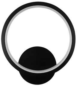 Kinkiet lampa wisząca LED okrąg metalowa AT76-1KL-Black