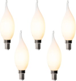 Zestaw 5 ściemnialnych żarówek LED E14 BXS35 Opal 4W 450 lm 2200K