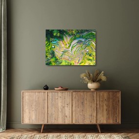 Obraz na szkle pól ryżowych z lotu ptaka (70x50 cm)