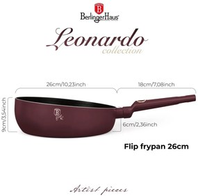 BerlingerHaus Patelnia z pokrywką Leonardo 26 cm