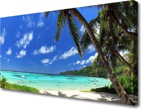 Obraz na płótnie Palmy nad Lazurowym Morzem
