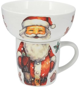 Zestaw śniadaniowy Santa, 2 szt., porcelana