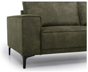 Zielona sofa z imitacji skóry 164 cm Copenhagen – Scandic