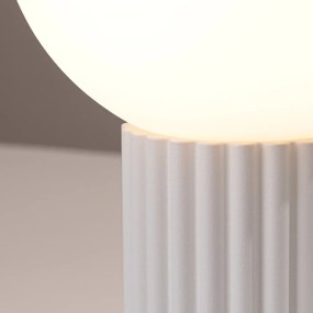 Lampa biurkowa HALO biała ryflowana SOLLUX  LIGHTING