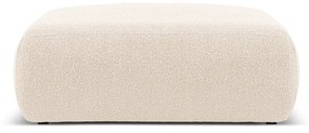 Beżowy puf z materiału bouclé Molino – Micadoni Home