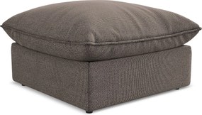 Pufa - z tkaniny bouclé - czekoladowy - MANAO