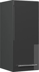 Szafka ścienna antracyt wysoki połysk 30x34.1x72 fame-line