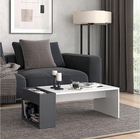 Stolik kawowy biały/antracyt 95x49.4x34 chris