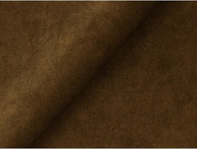 Musztardowy aksamitny narożnik (lewostronny/z szezlongiem) Aloha – Makamii