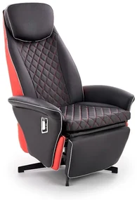 Fotel CAMARO czarny/czerwony2 HALMAR