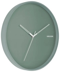 Miętowy zegar ścienny Karlsson Hue, ø 40 cm