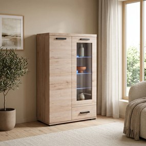 Komoda LIVORNO 80 cm do Salonu Sypialni z Szufladą Dąb