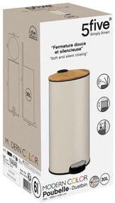 Kosz na śmieci MODERN, 30 L, metalowy