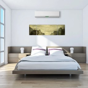 Obraz westernowego miasteczka (170x50 cm)