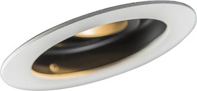 Inteligentny reflektor wpuszczany biały ze stalą z Wifi GU10 - Rondoo