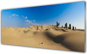Szkło do Kuchni na Ścianę Wydmy Pustynne O Zachodzie