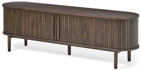 Brązowa szafka pod TV w dekorze dębu 180x56x40 cm Meta – Unique Furniture