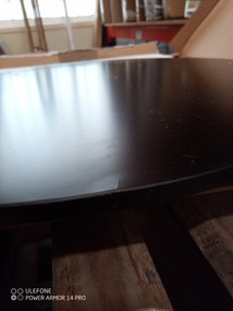 PROMOCJA Czarny stół jadalniany BERGEN 140x80 cm II. klasa jakości