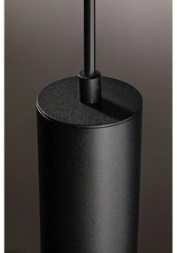 Czarna lampa wisząca z metalowym kloszem Tresos II – GTV