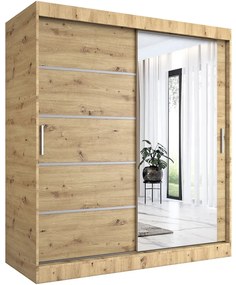 Szafa przesuwna 180 cm dąb artisan - Marmos 5X