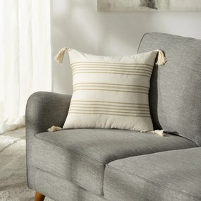 Poszewka na poduszkę Linea Sand Tassel 45x45 cm