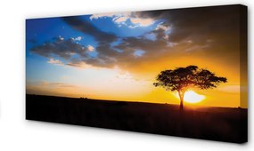 Obraz na płótnie Drzewo na Tle Chmur