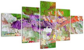 Obraz abstrakcji - malarstwo (125x70 cm)