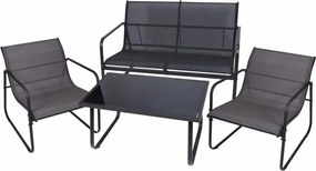 Zestaw ogrodowy Astoria, stal, szary