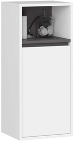 Nowoczesny zestaw mebli do łazienki biały+grafit  F0-W59