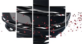 Obraz - Abstrakcja kuli ziemskiej (125x70 cm)