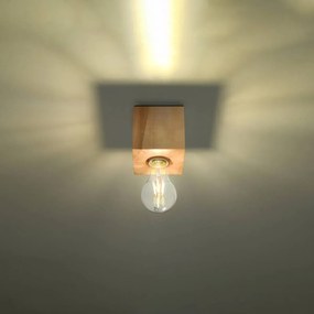 Plafon ARIZ naturalne drewno SOLLUX  LIGHTING