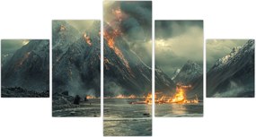 Obraz - Erupcja wulkanu (125x70 cm)