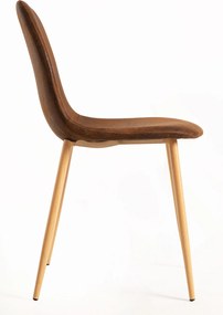 Zestaw 4 Krzese Teok Ekoskóra