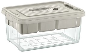 Storage Solutions Pojemnik plastikowy do przechowywania z wkładem 9 l, 35 x 23 x 17 cm