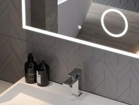 Mexen Kala lustro łazienkowe podświetlane z lusterkiem kosmetycznym 100 x 80 cm, LED 6000K, antypara - 9820-100-080-611-00