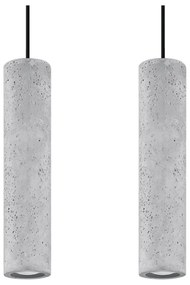 Betonowa lampa wisząca Nice Lamps Fadre, dł. 34 cm