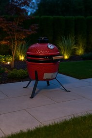 Czerwony ceramiczny grill z pokrywą D0-G13