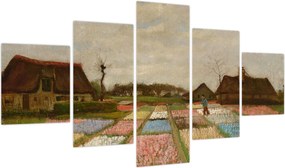 Obraz - Vincent van Gogh, Flower Beds in Holland, reprodukcje (125x70 cm)