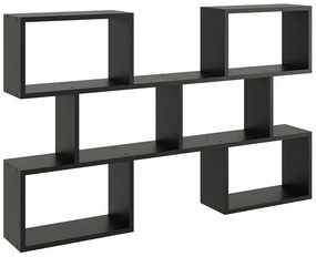 Czarna minimalistyczna półka wisząca - Zoix
