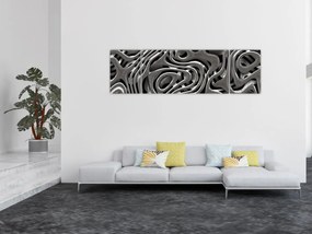 Obraz - Metaliczna abstrakcja (170x50 cm)