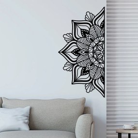 Metalowa dekoracja ścienna 118x59 cm Mandala – Wallity