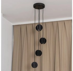 Lampa wisząca na lince GAMBIT 4xGU10/10W/230V czarna