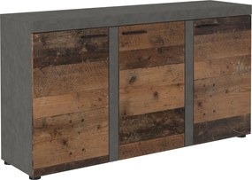 Komoda RITMO - Szary / Front Brązowy / 149 cm
