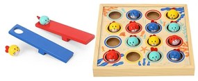 Tooky toy gra dla dzieci drewniany stół latające rybki 19 el.