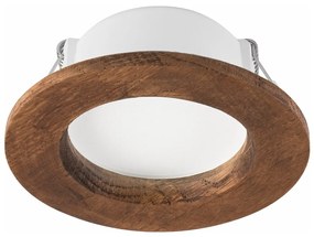 LED Oprawa wpuszczana WOODY SPOT LED/5,5W/230V 4000K wiśnia ø 10 cm