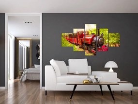 Obraz pociągu parowego (125x70 cm)